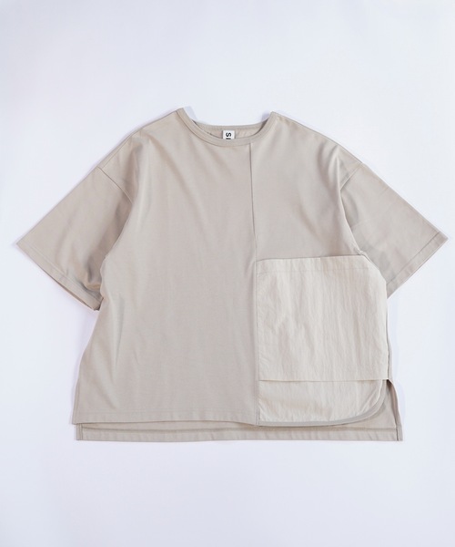 sneeuw（スニュウ）の「パネルプルオーバー（Tシャツ/カットソー・レディース・ベージュ/グレー・1/3）」の6枚目の写真