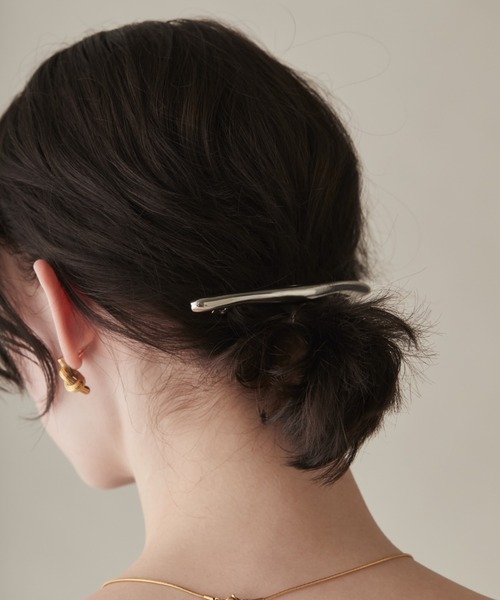 セール】ニュアンスライン メタル バレッタ（バレッタ/ヘアクリップ