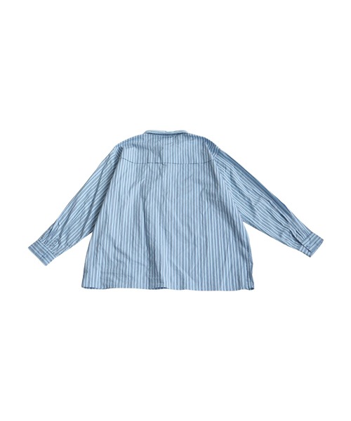 OWNth(オンス)の「デザイン切替ストライプシャツ(シャツ/ブラウス・レディース・ブルー・ONESIZE)」の20枚目の写真