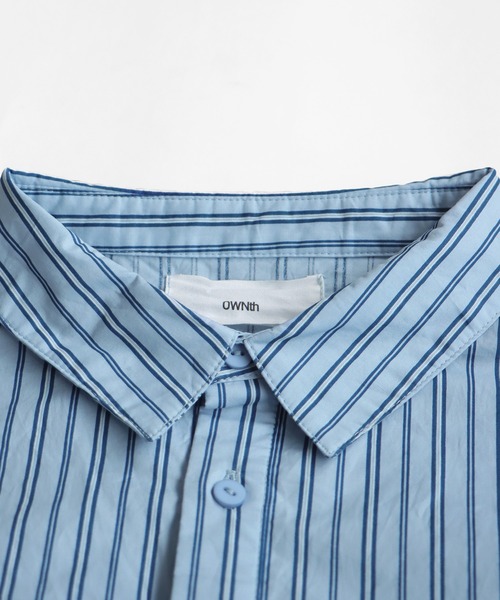 OWNth(オンス)の「デザイン切替ストライプシャツ(シャツ/ブラウス・レディース・ブルー・ONESIZE)」の21枚目の写真