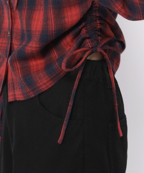 3.3 Field Trip （3.3フィールドトリップ）の「3.3 Field Trip／サイドシャーリングシャツ（シャツ/ブラウス・レディース・ボルドー/ブラウン/ブルー・FREE）」の21枚目の写真