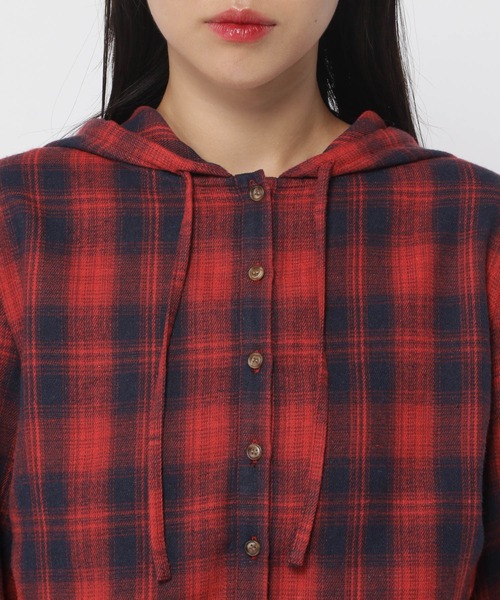 3.3 Field Trip （3.3フィールドトリップ）の「3.3 Field Trip／サイドシャーリングシャツ（シャツ/ブラウス・レディース・ボルドー/ブラウン/ブルー・FREE）」の19枚目の写真