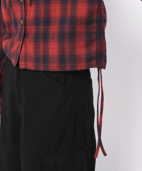 3.3 Field Trip （3.3フィールドトリップ）の「3.3 Field Trip／サイドシャーリングシャツ（シャツ/ブラウス・レディース・ボルドー/ブラウン/ブルー・FREE）」の20枚目の写真