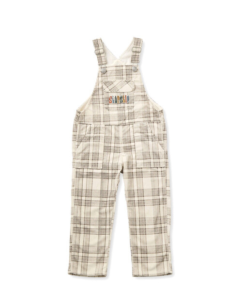 SLAP SLIP（スラップスリップ）の「フラップ胸ポケット付きチェックサロペット(80~120cm)（サロペット/オーバーオール・キッズ・ブラック系その他/ホワイト系その他2・80ｃｍ/90cm/110cm/100cm/120cm）」の5枚目の写真