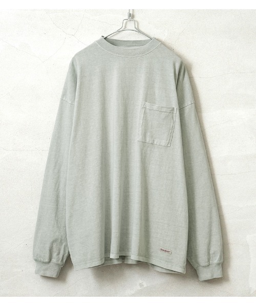 Goodwear 2W7-64204 製品染め ポケット付き SUPER BIG L/S TEE（Tシャツ/カットソー）｜WAIPER.inc（ワイパーインク）