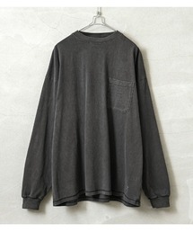 Goodwear 2W7-64204 製品染め ポケット付き SUPER BIG L/S TEE