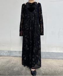 Ameri | 2WAY CHINTZ FINISH A LINE DRESS(ドレス)