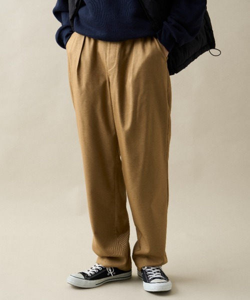 CIAOPANIC TYPY（チャオパニックティピー）の「ウールライクワークパンツ（その他パンツ・メンズ・ブラック/カーキ/ベージュ・MEDIUM/LARGE）」の4枚目の写真