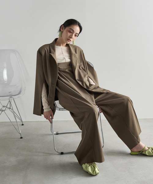 THE YOn（ザヨン）の「コードエンブロイダリーシアーロングスリーブTシャツ（Tシャツ/カットソー・レディース・アイボリー/チャコールグレー/サックスブルー/ピンク・FREE）」の11枚目の写真