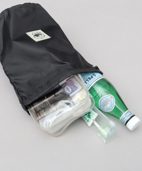 ごリラックス（ゴリラックス）の「GORELAX 撥水 リップストップ ととのい 巾着バッグ まもるさん（ポーチ・メンズ・ブラック/カーキ/ベージュ・FREE）」の14枚目の写真