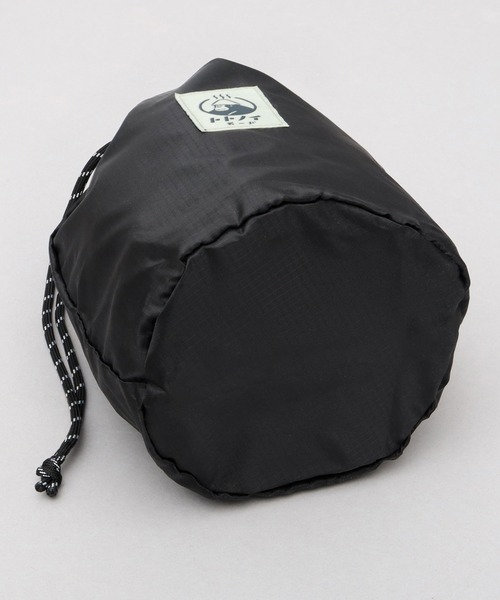 ごリラックス（ゴリラックス）の「GORELAX 撥水 リップストップ ととのい 巾着バッグ まもるさん（ポーチ・メンズ・ブラック/カーキ/ベージュ・FREE）」の4枚目の写真