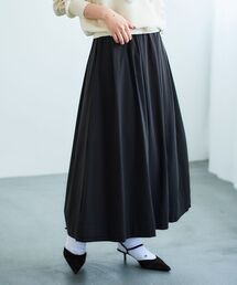 le.coeur blanc | ナイロンタックギャザーダブルヘムスカート(スカート)