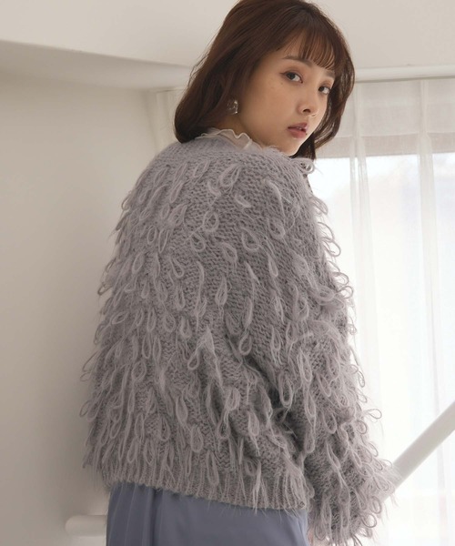 fifth(フィフス)の「ループニットカーディガン(カーディガン/ボレロ・レディース・アイボリー/ブルーグレー/ブラック・M)」の18枚目の写真