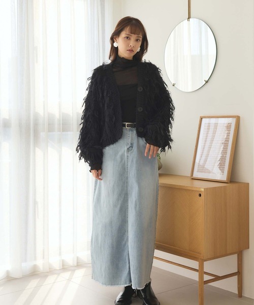 fifth(フィフス)の「ループニットカーディガン(カーディガン/ボレロ・レディース・アイボリー/ブルーグレー/ブラック・M)」の22枚目の写真