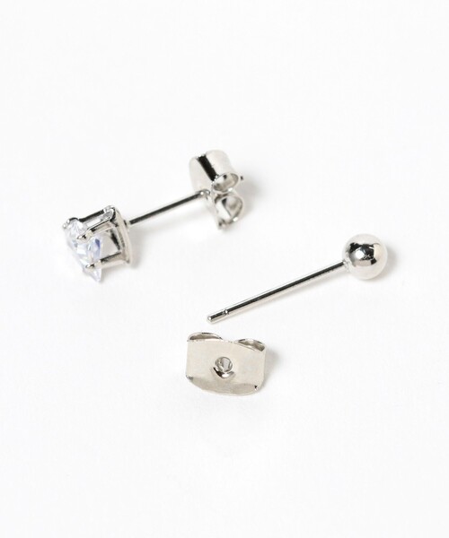 BEAMS BOY（ビームスボーイ）の「プチ ピアス セット 25SS（ピアス（両耳用）・レディース・レッド系その他4/シルバー・ONE SIZE）」の10枚目の写真