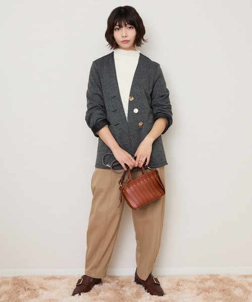 JETSET SOLO PLUS (ジェットセットソロプラス)の「【JETSET SOLO PLUS】裏起毛ストレッチカーブパンツ(その他パンツ・レディース・キャメル/ブラック・FREE)」の7枚目の写真