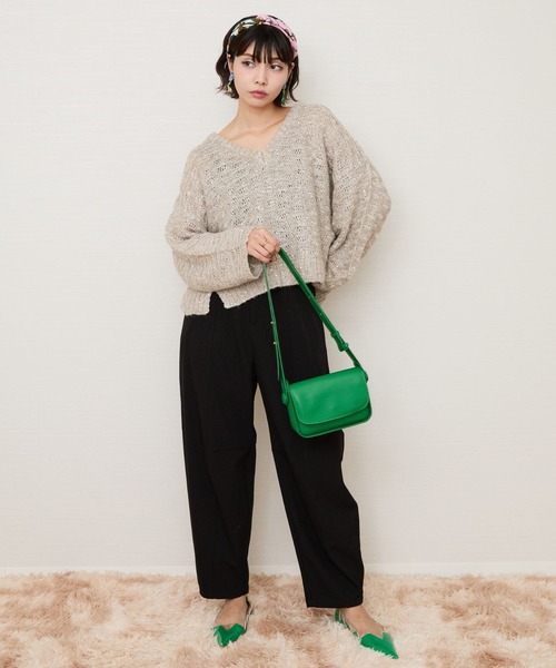 JETSET SOLO PLUS (ジェットセットソロプラス)の「【JETSET SOLO PLUS】裏起毛ストレッチカーブパンツ(その他パンツ・レディース・キャメル/ブラック・FREE)」の12枚目の写真