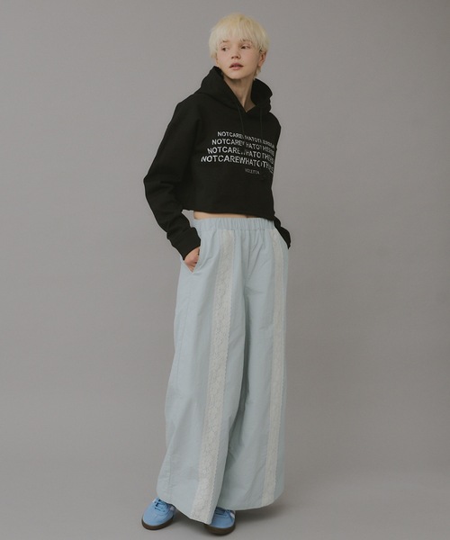 VIOLETTA（ヴィオレッタ）の「レースラインワイドパンツ（その他パンツ・レディース・ブラック/ライトブルー・S/M）」の22枚目の写真