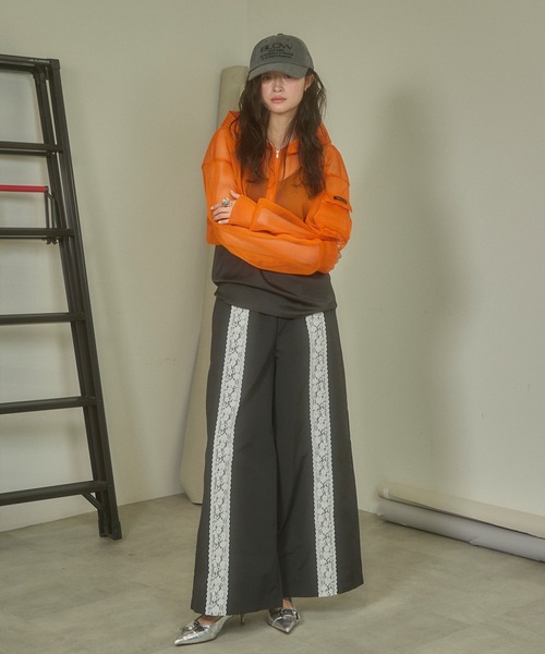 rady レースラインワイドパンツ 超大人気‼︎レースラインワイドパンツ♡ オフホワイトも完売しま