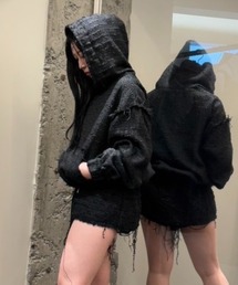 MITSUKI/ミツキ/Tweed Hood ZipUp