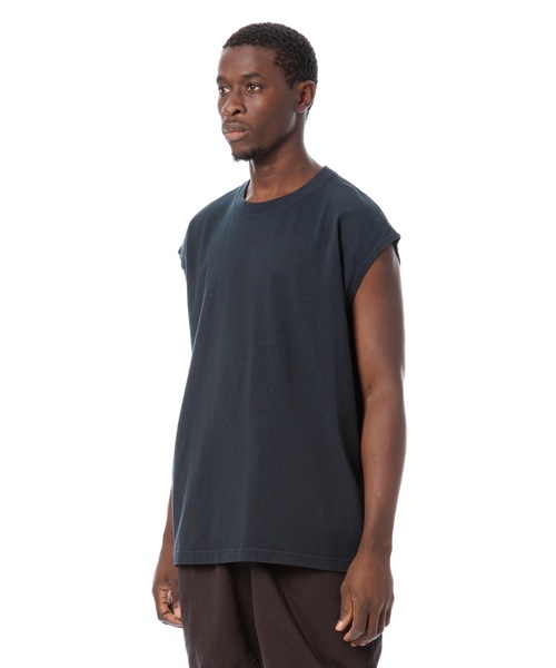 Sandinista(サンディニスタ)の「Cadet American Cotton Easy Fit Sleeveless Tee / アメリカコットン使用イージフィットスリーブレスTシャツ(Tシャツ/カットソー・メンズ・ネイビー/チャコール/ホワイト/ブラック・SMALL/LARGE/MEDIUM)」の11枚目の写真