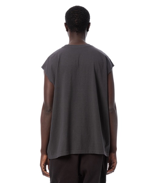 Sandinista(サンディニスタ)の「Cadet American Cotton Easy Fit Sleeveless Tee / アメリカコットン使用イージフィットスリーブレスTシャツ(Tシャツ/カットソー・メンズ・ネイビー/チャコール/ホワイト/ブラック・SMALL/LARGE/MEDIUM)」の16枚目の写真