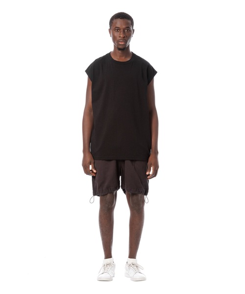 Sandinista(サンディニスタ)の「Cadet American Cotton Easy Fit Sleeveless Tee / アメリカコットン使用イージフィットスリーブレスTシャツ(Tシャツ/カットソー・メンズ・ネイビー/チャコール/ホワイト/ブラック・SMALL/LARGE/MEDIUM)」の17枚目の写真