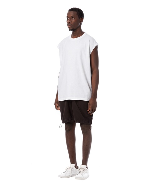 Sandinista(サンディニスタ)の「Cadet American Cotton Easy Fit Sleeveless Tee / アメリカコットン使用イージフィットスリーブレスTシャツ(Tシャツ/カットソー・メンズ・ネイビー/チャコール/ホワイト/ブラック・SMALL/LARGE/MEDIUM)」の21枚目の写真