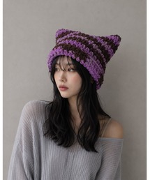 猫耳 ねこみみ ねこ」に該当するパープル/紫色系のファッション通販