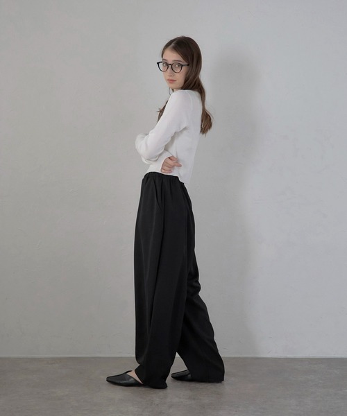 MBトロンプルイユパンツ MB ULTIMATE FABRIC トロンプルイユワイドデニムパンツ | MB