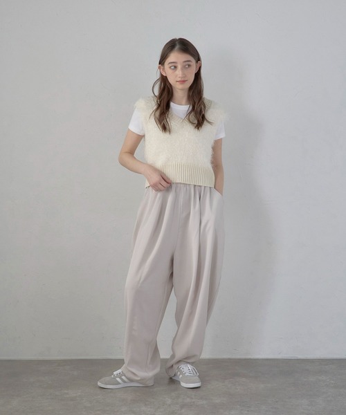 セール】【MINERTE】balloon drape easy pants / バルーン