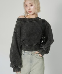 ピグメントオフショルスウェット