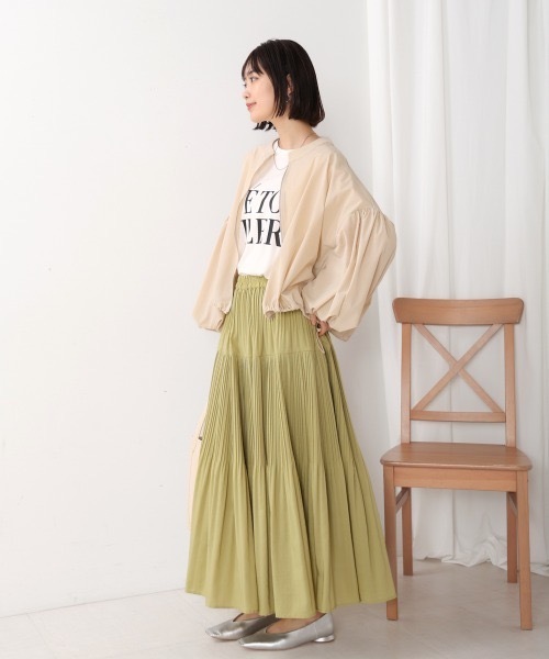 Bou Jeloud（ブージュルード）の「袖バルーンストレッチシアーブルソン（ブルゾン・レディース・ベージュ系その他/ブラック・FREE）」の15枚目の写真