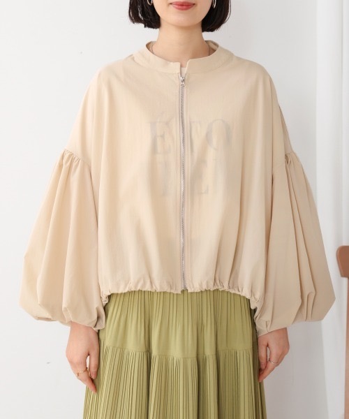 Bou Jeloud（ブージュルード）の「袖バルーンストレッチシアーブルソン（ブルゾン・レディース・ベージュ系その他/ブラック・FREE）」の18枚目の写真