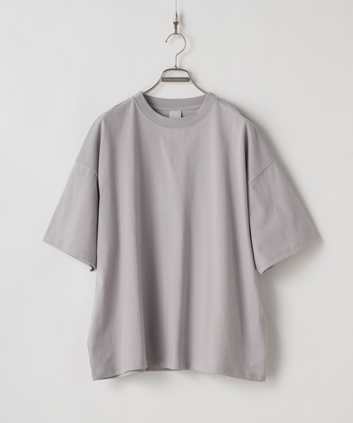 CASPER JOHN（キャスパージョン）の「【COOL TOUCH FABRIC】Standard big T-shirts/スタンダードビッグTシャツ（Tシャツ/カットソー・メンズ・チャコールグレー/ブラック/モカ/ベージュ/ホワイト/ライトグレー・X-SMALL/SMALL/MEDIUM/LARGE）」の18枚目の写真