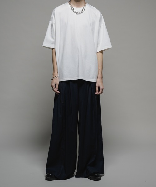 CASPER JOHN（キャスパージョン）の「【COOL TOUCH FABRIC】Standard big T-shirts/スタンダードビッグTシャツ（Tシャツ/カットソー・メンズ・チャコールグレー/ブラック/モカ/ベージュ/ホワイト/ライトグレー・X-SMALL/SMALL/MEDIUM/LARGE）」の15枚目の写真