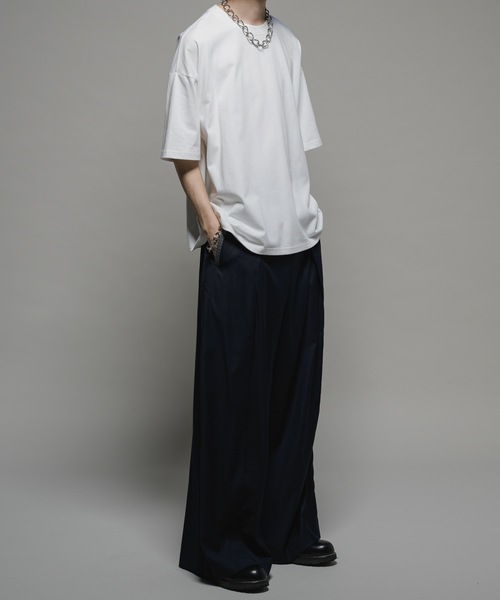 CASPER JOHN（キャスパージョン）の「【COOL TOUCH FABRIC】Standard big T-shirts/スタンダードビッグTシャツ（Tシャツ/カットソー・メンズ・チャコールグレー/ブラック/モカ/ベージュ/ホワイト/ライトグレー・X-SMALL/SMALL/MEDIUM/LARGE）」の16枚目の写真