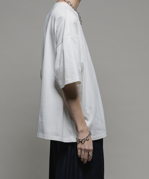 CASPER JOHN（キャスパージョン）の「【COOL TOUCH FABRIC】Standard big T-shirts/スタンダードビッグTシャツ（Tシャツ/カットソー・メンズ・チャコールグレー/ブラック/モカ/ベージュ/ホワイト/ライトグレー・X-SMALL/SMALL/MEDIUM/LARGE）」の12枚目の写真