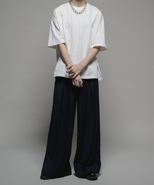 CASPER JOHN（キャスパージョン）の「【COOL TOUCH FABRIC】Standard big T-shirts/スタンダードビッグTシャツ（Tシャツ/カットソー・メンズ・チャコールグレー/ブラック/モカ/ベージュ/ホワイト/ライトグレー・X-SMALL/SMALL/MEDIUM/LARGE）」の17枚目の写真