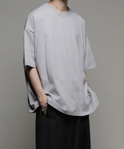 CASPER JOHN（キャスパージョン）の「【COOL TOUCH FABRIC】Standard big T-shirts/スタンダードビッグTシャツ（Tシャツ/カットソー・メンズ・チャコールグレー/ブラック/モカ/ベージュ/ホワイト/ライトグレー・X-SMALL/SMALL/MEDIUM/LARGE）」の20枚目の写真
