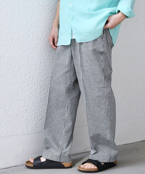 SHIPS any:〈洗濯機可能〉コットン/リネン リラックス ワイド イージー シェフパンツ◆（その他パンツ）｜SHIPS any（シップス エニィ）