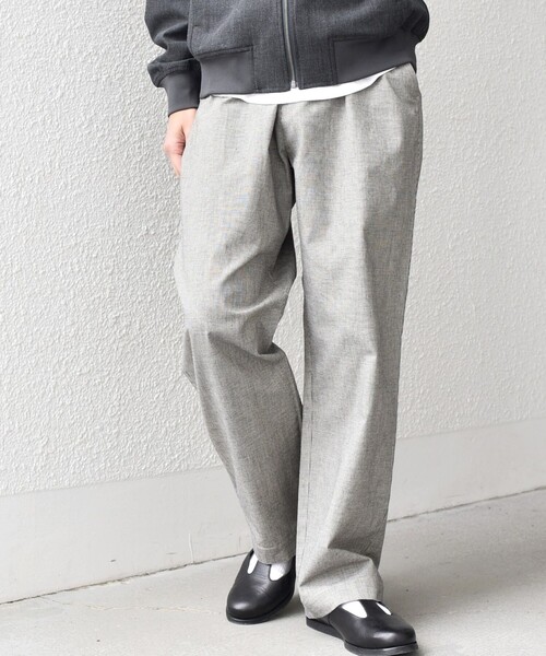 SHIPS any:〈洗濯機可能〉コットン/リネン リラックス ワイド イージー シェフパンツ◆（その他パンツ）｜SHIPS any（シップス エニィ）