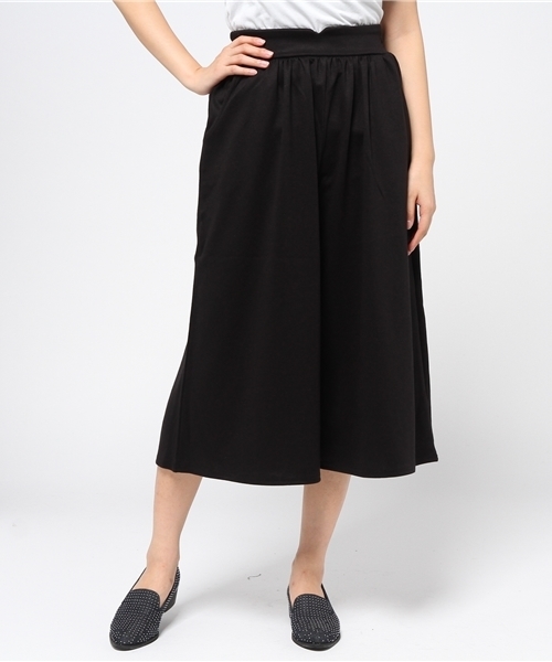 one after another NICE CLAUP(ワンアフターアナザーナイスクラップ)の「【ナイスクラップ】ポンチイージーガウチョパンツ(その他パンツ・レディース・キャメル/カーキ/ボルドー/ブラック/グレー/ネイビー・FREE)」の2枚目の写真