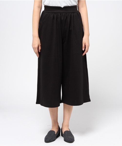 one after another NICE CLAUP(ワンアフターアナザーナイスクラップ)の「【ナイスクラップ】ポンチイージーガウチョパンツ(その他パンツ・レディース・キャメル/カーキ/ボルドー/ブラック/グレー/ネイビー・FREE)」の7枚目の写真