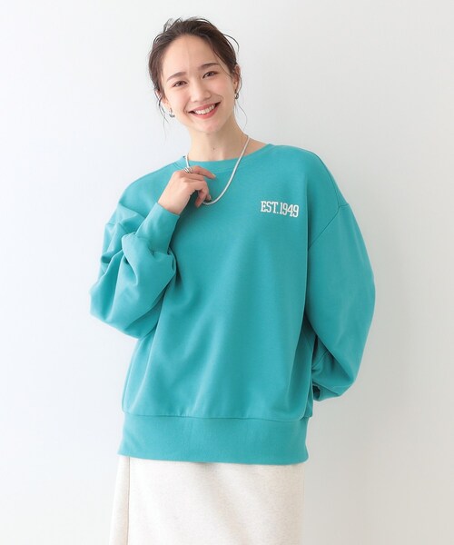 Cutie Blonde（キューティーブロンド）の「オーバーサイズで抜け感をプラス バックプリントスウェット（スウェット・レディース・オレンジ系/ライトグレー/ブルー・00）」の12枚目の写真