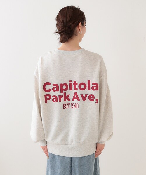 Cutie Blonde（キューティーブロンド）の「オーバーサイズで抜け感をプラス バックプリントスウェット（スウェット・レディース・オレンジ系/ライトグレー/ブルー・00）」の18枚目の写真