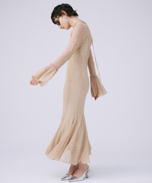 JOSE MOON（ジョゼムーン）の「BELLSLEEVE LACE DRESS/ベル