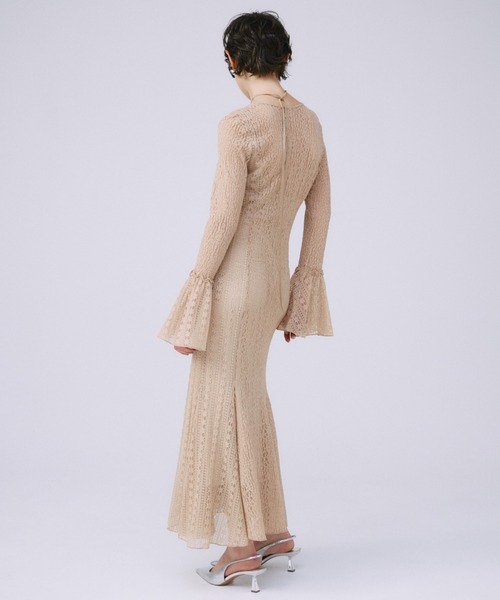 韓国風 ベルスリーブ レースワンピース BELLSLEEVE LACE DRESS/ベルスリーブレースドレス（ワンピース