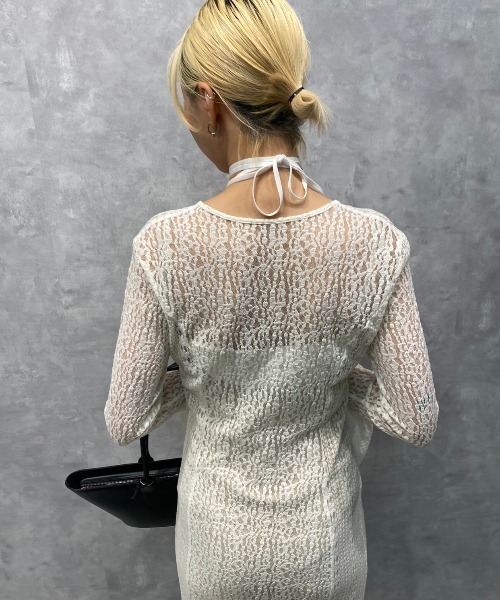 BELLSLEEVE LACE DRESS/ベルスリーブレースドレス（ワンピース）｜JOSE