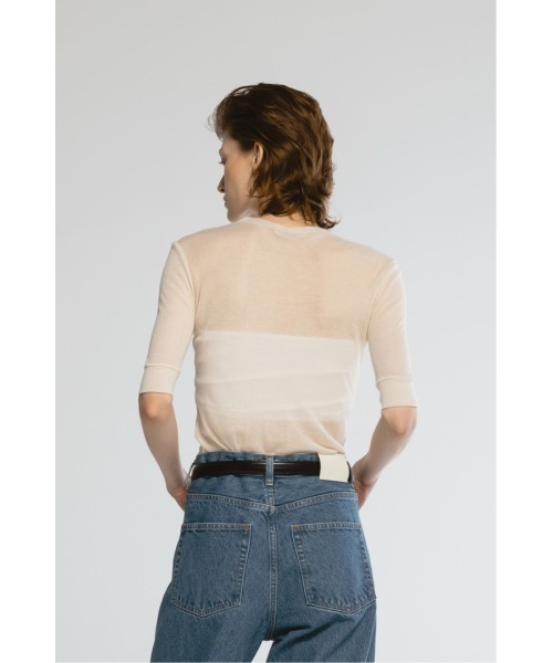 CINOH（チノ）の「デニムクリースパンツ（デニムパンツ・レディース・ブルー・5/4/3/2/1）」の10枚目の写真